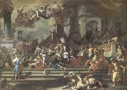 Francesco Solimena Heliodorus Chased from the Temple (mk05) China oil painting reproduction